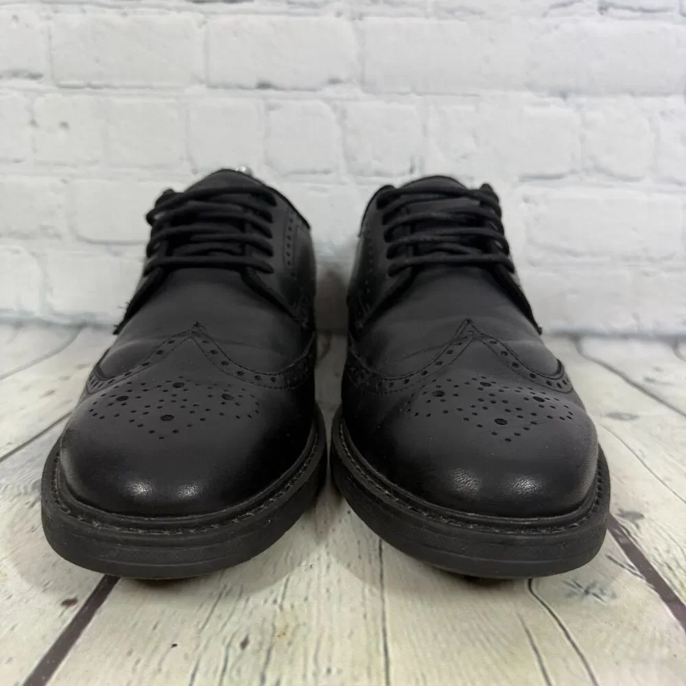 Cole Haan Wingtip Oxford Shoes Men’s Size 10 Black Leather Waterproof Dress